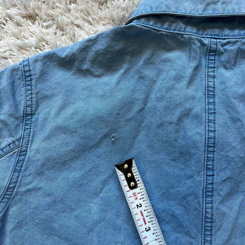 Madewell Blue Cotton Chore Workwear Jacket XL - Picture 9 of 12
